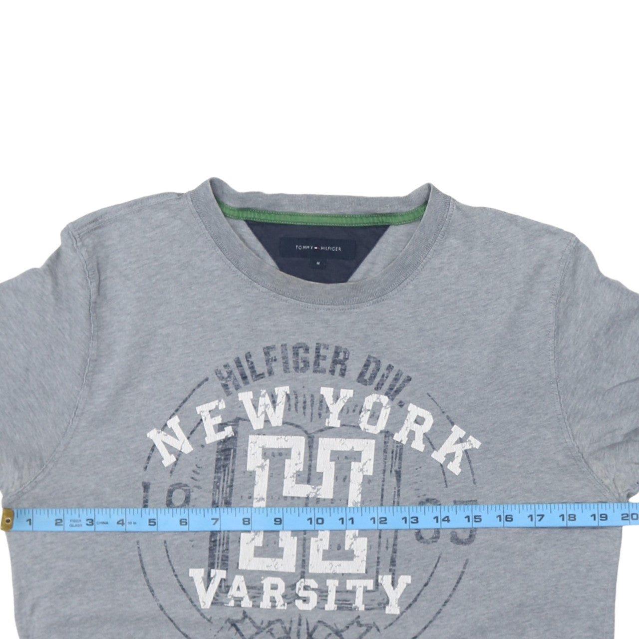Tommy Hilfiger Men's Grey New York Varsity Graphic T-Shirt M