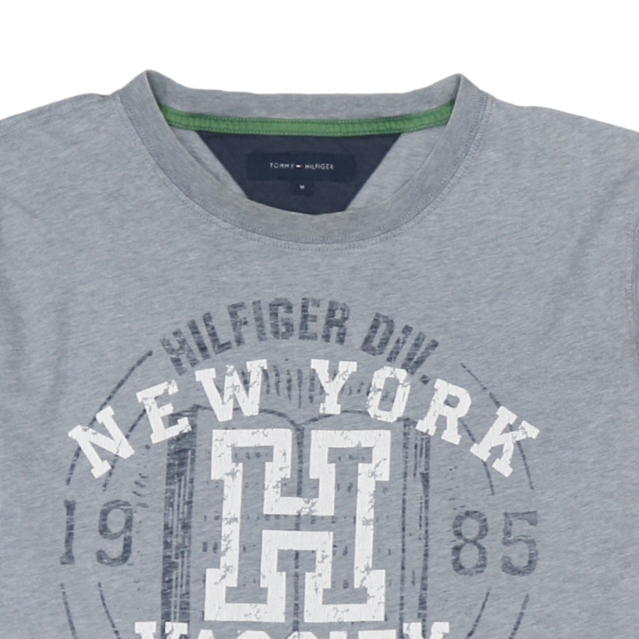 Tommy Hilfiger Men's Grey New York Varsity Graphic T-Shirt M