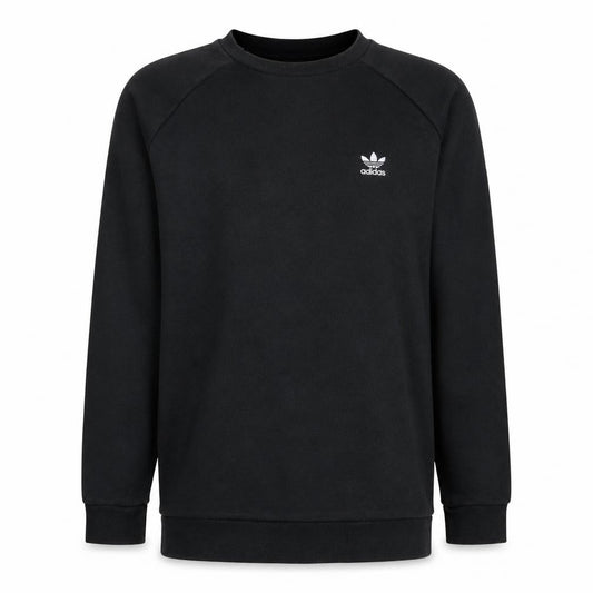 Adidas Men's Black Pullover Crew Neck Sweatshirt M Regular Fit