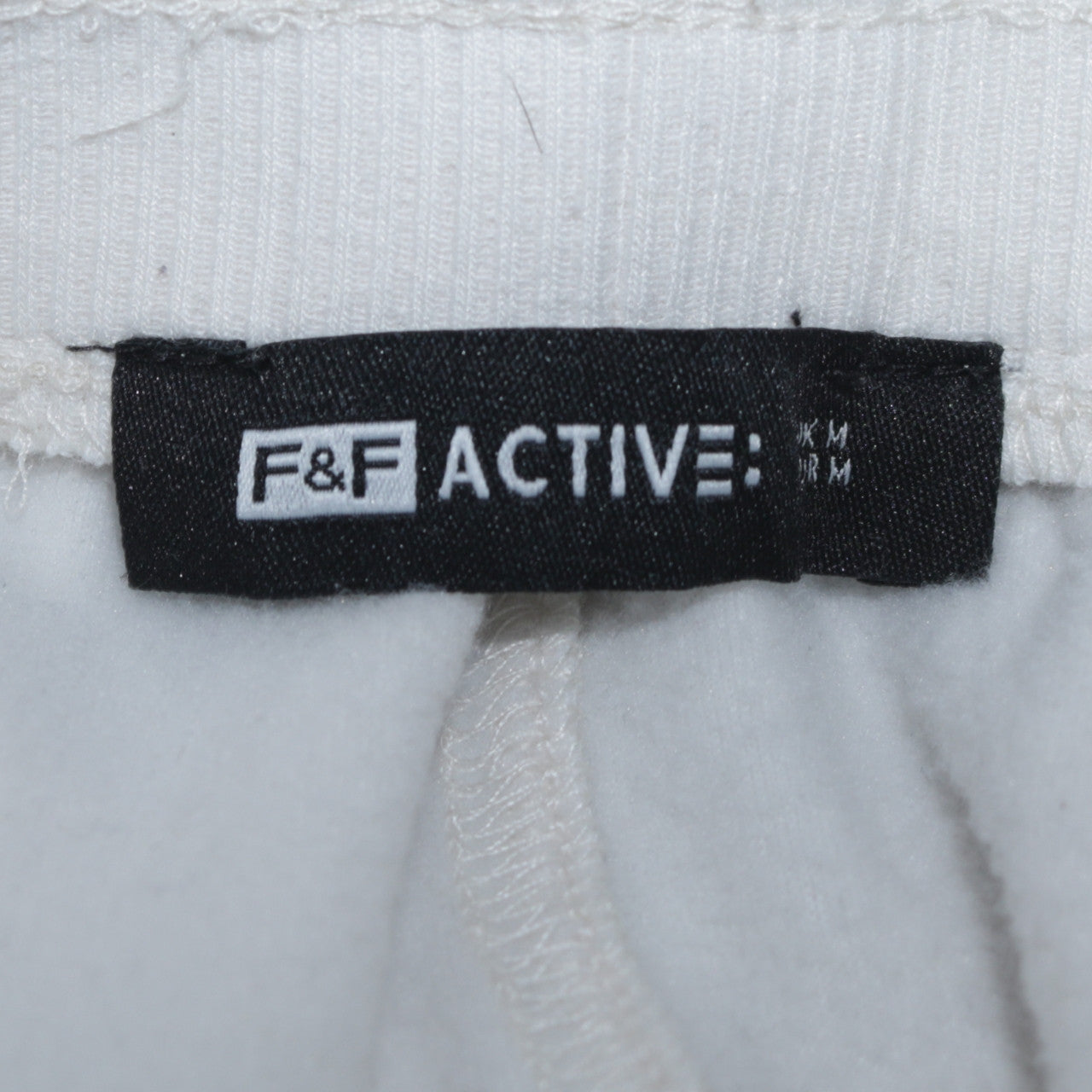 F&F Active Women’s White Fleece Wide-Leg Sweatpants M