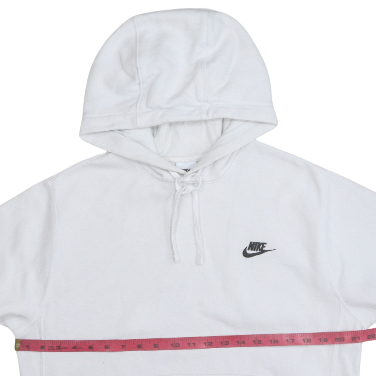 Nike Men's White Pullover Hoodie Size S Lightweight Fleece