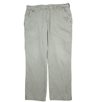 Duluth Trading Co Men's Beige Cargo Trousers 40x32 Cotton Stretch