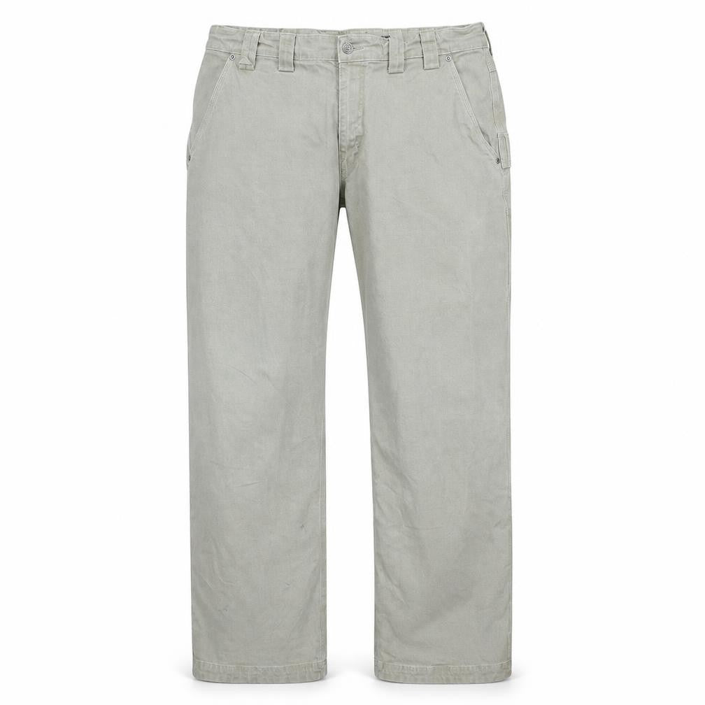 Duluth Trading Co Men's Beige Cargo Trousers 40x32 Cotton Stretch