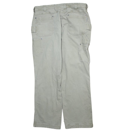 Duluth Trading Co Men's Beige Cargo Trousers 40x32 Cotton Stretch
