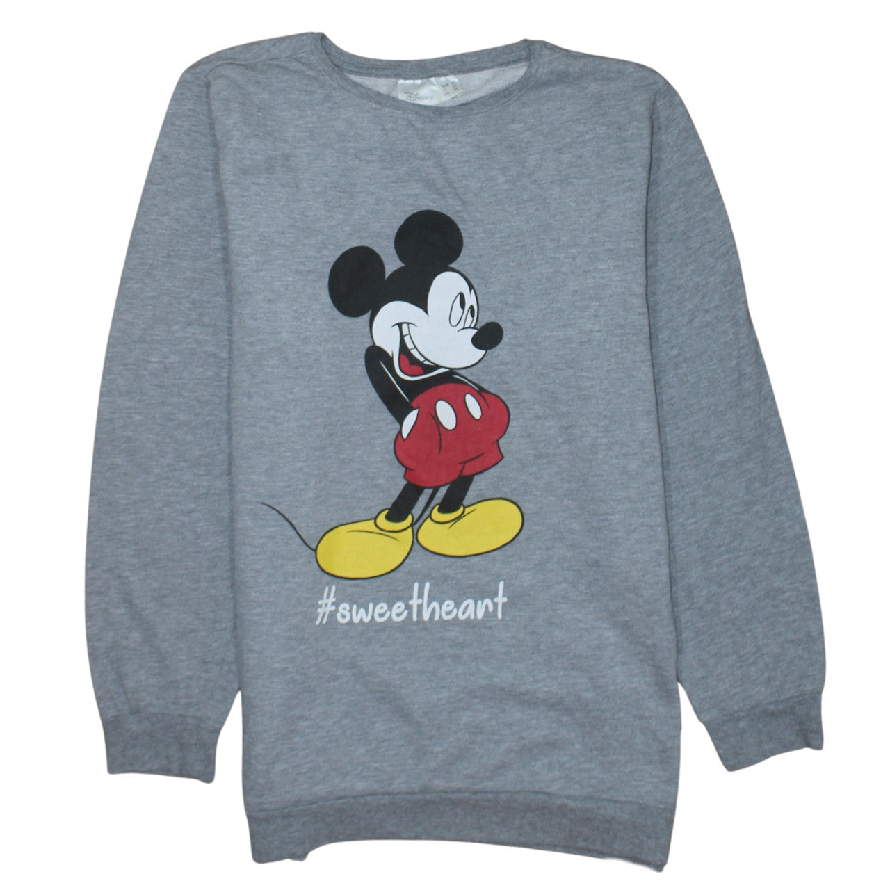 Disney Women Grey Mickey Mouse Pullover Sweatshirt UK 22