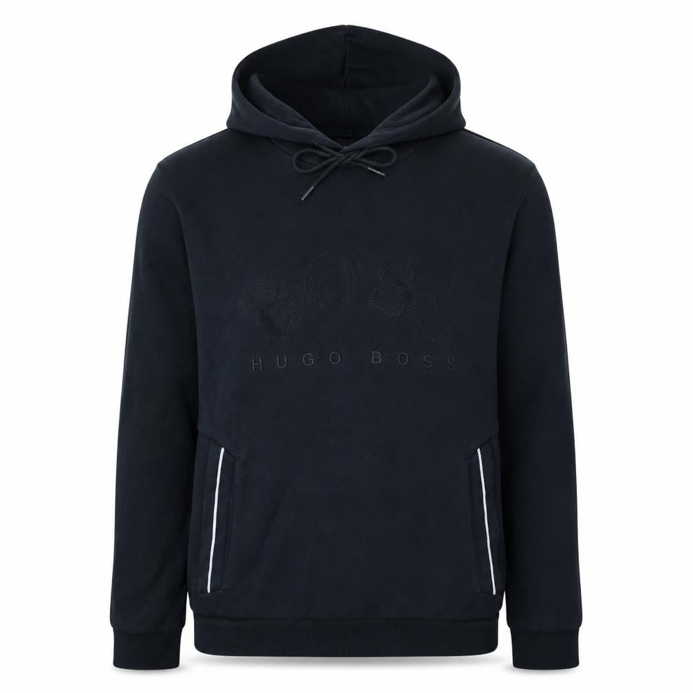 Hugo Boss Men's Black Pullover Hoodie Size S Logo Design