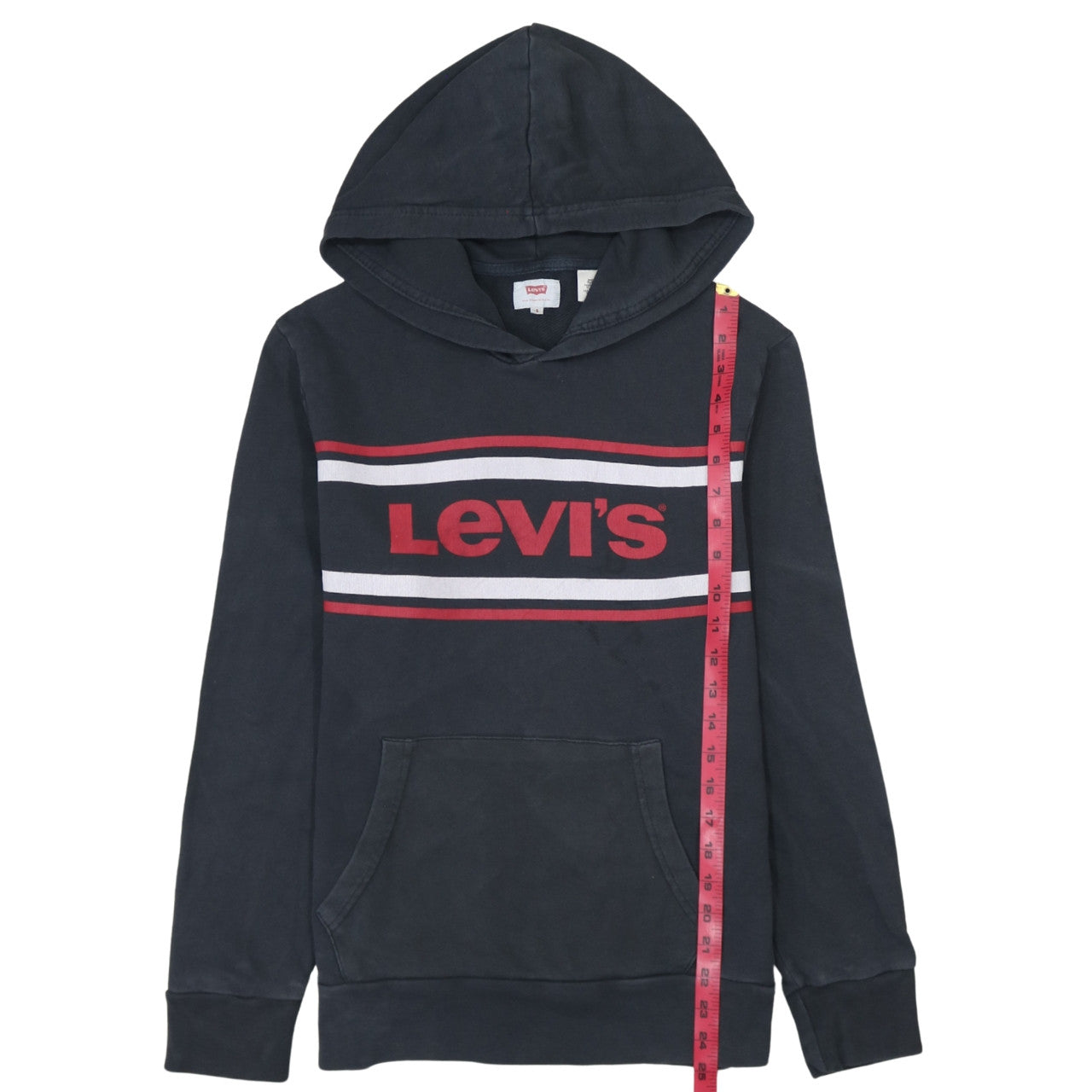 Levi's Men's Black Pullover Hoodie S Logo Graphic Sweatshirt