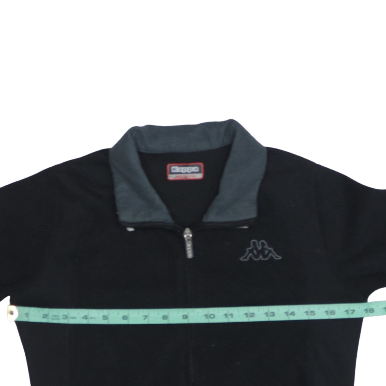 Kappa Women Black Fleece Full Zip Jacket Medium