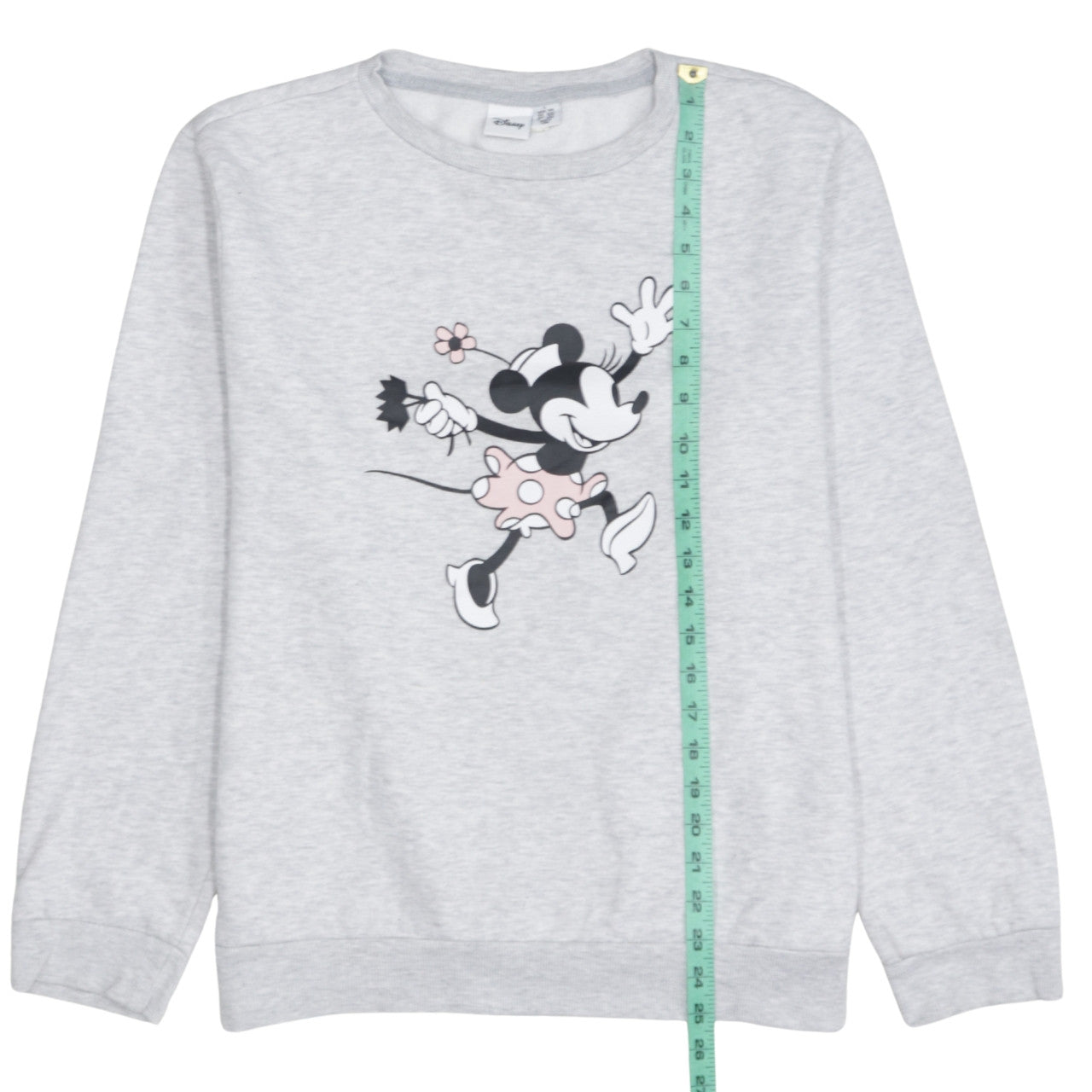 Disney Women’s Grey Minnie Mouse Pullover Sweatshirt Size L