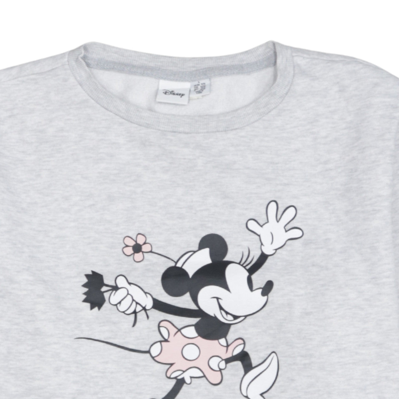 Disney Women’s Grey Minnie Mouse Pullover Sweatshirt Size L
