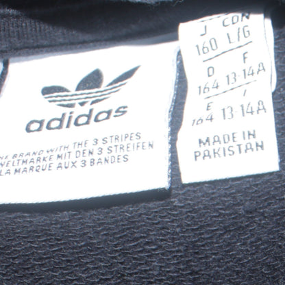 Additional view of Adidas boys’ black crew neck pullover sweatshirt, size 13-14, years