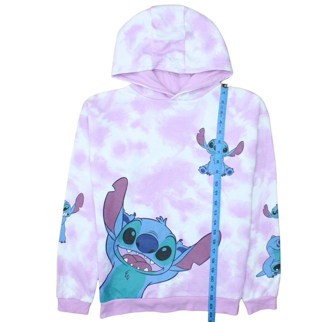 Disney Primark Girls Multicoloured Stitch Pullover Hoodie 12-13 Years