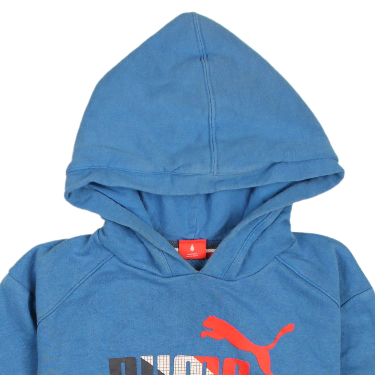 Puma Boys Blue Pullover Hoodie Sweatshirt Size 164 Hooded Logo Design