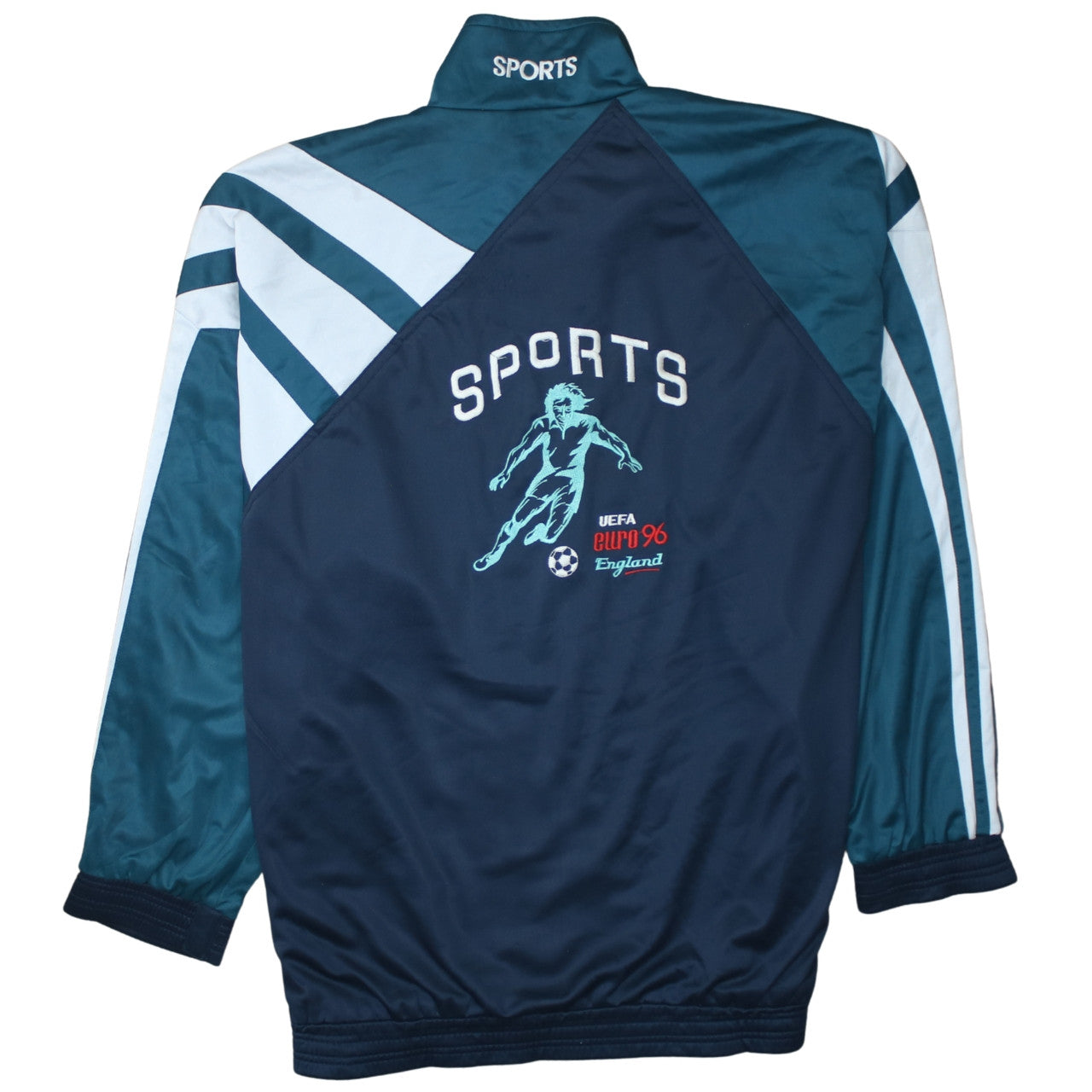 Hengdahang Men's Blue XXL 90s Track Jacket Full Zip Sports Top
