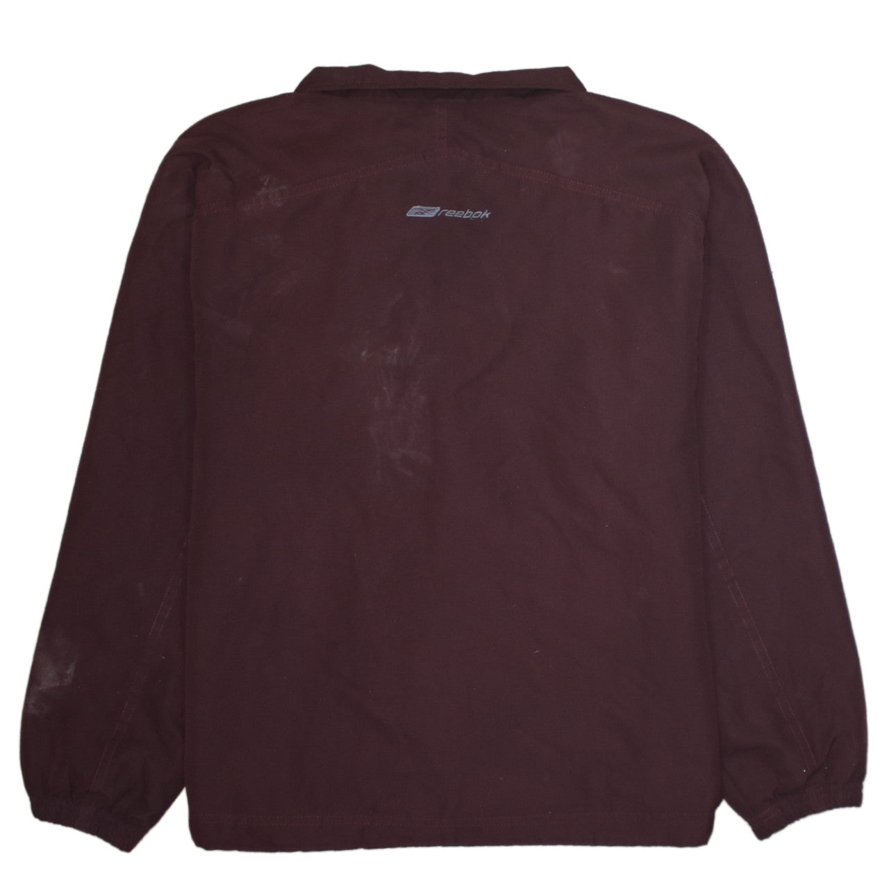 Reebok Boys Brown Full Zip Track Jacket Size 12 Years Polyester Lined