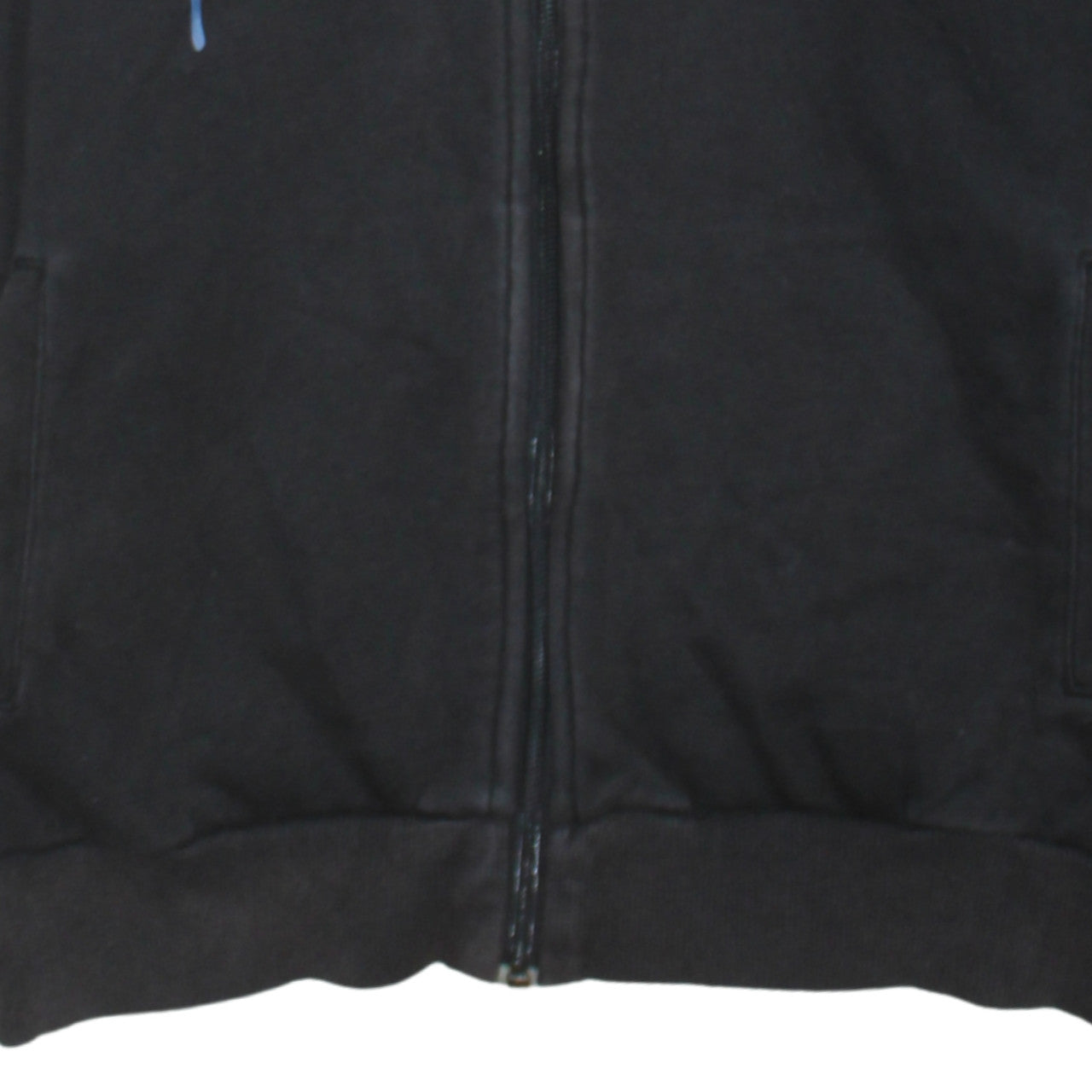 Puma Boys Black Full Zip Hoodie Size 14 Graphic Print Fleece Lined