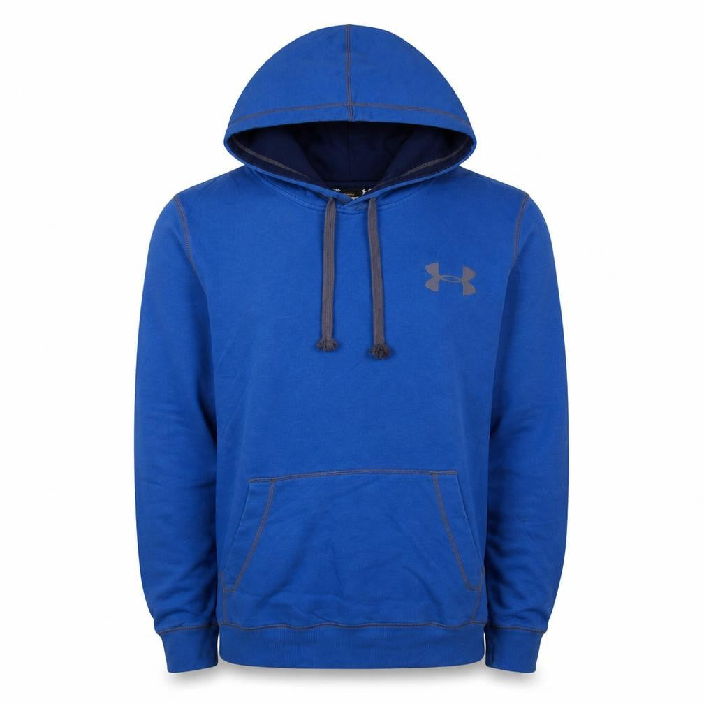 Under Armour Mens Blue Pullover Hoodie Size S ColdGear Fleece