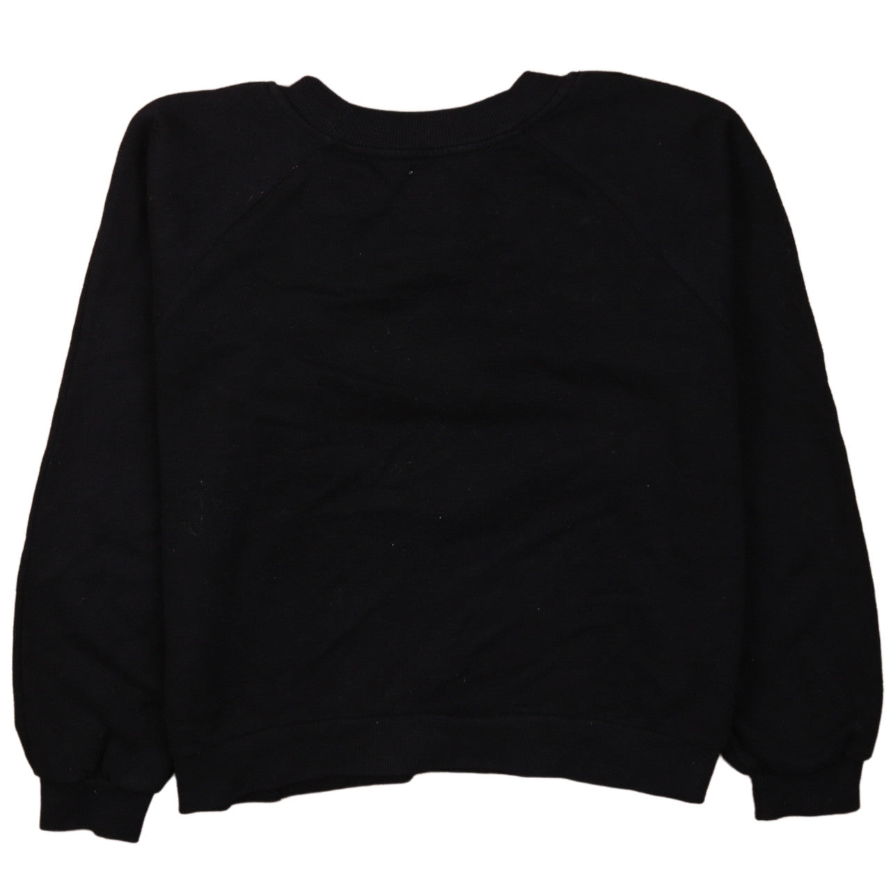 Bershka Women Black Mickey Mouse Pullover Sweatshirt XS