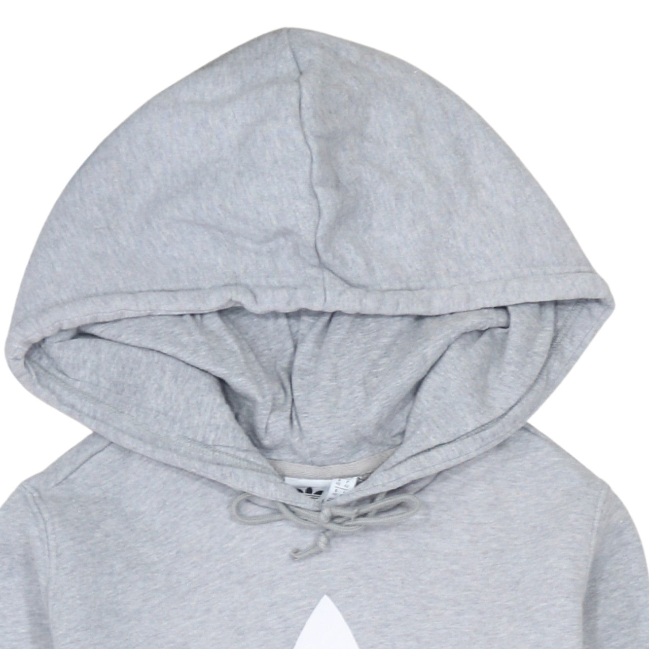 Adidas Women's Grey Pullover Hoodie UK 14 Long Sleeve Logo Sweatshirt