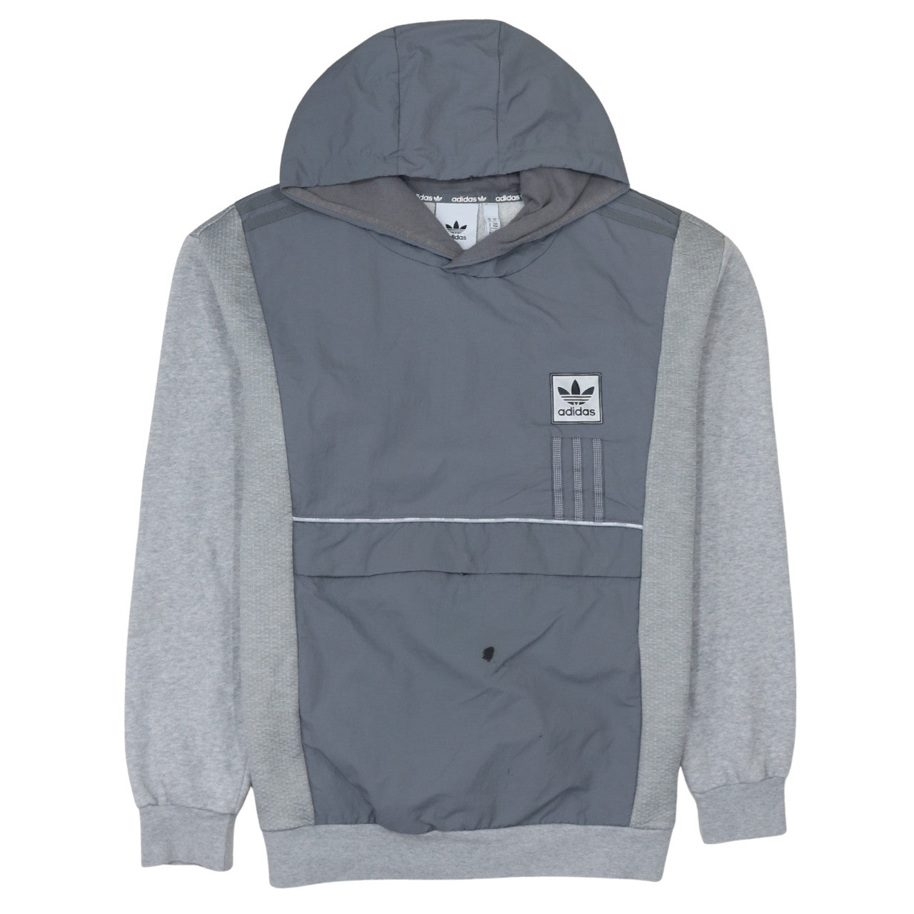 Adidas Men's Grey Pullover Hoodie Size M Sports Casual