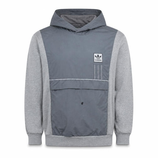 Adidas Men's Grey Pullover Hoodie Size M Sports Casual