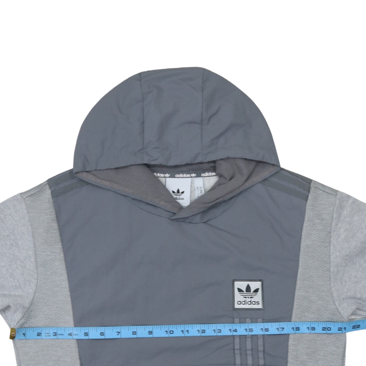 Adidas Men's Grey Pullover Hoodie Size M Sports Casual