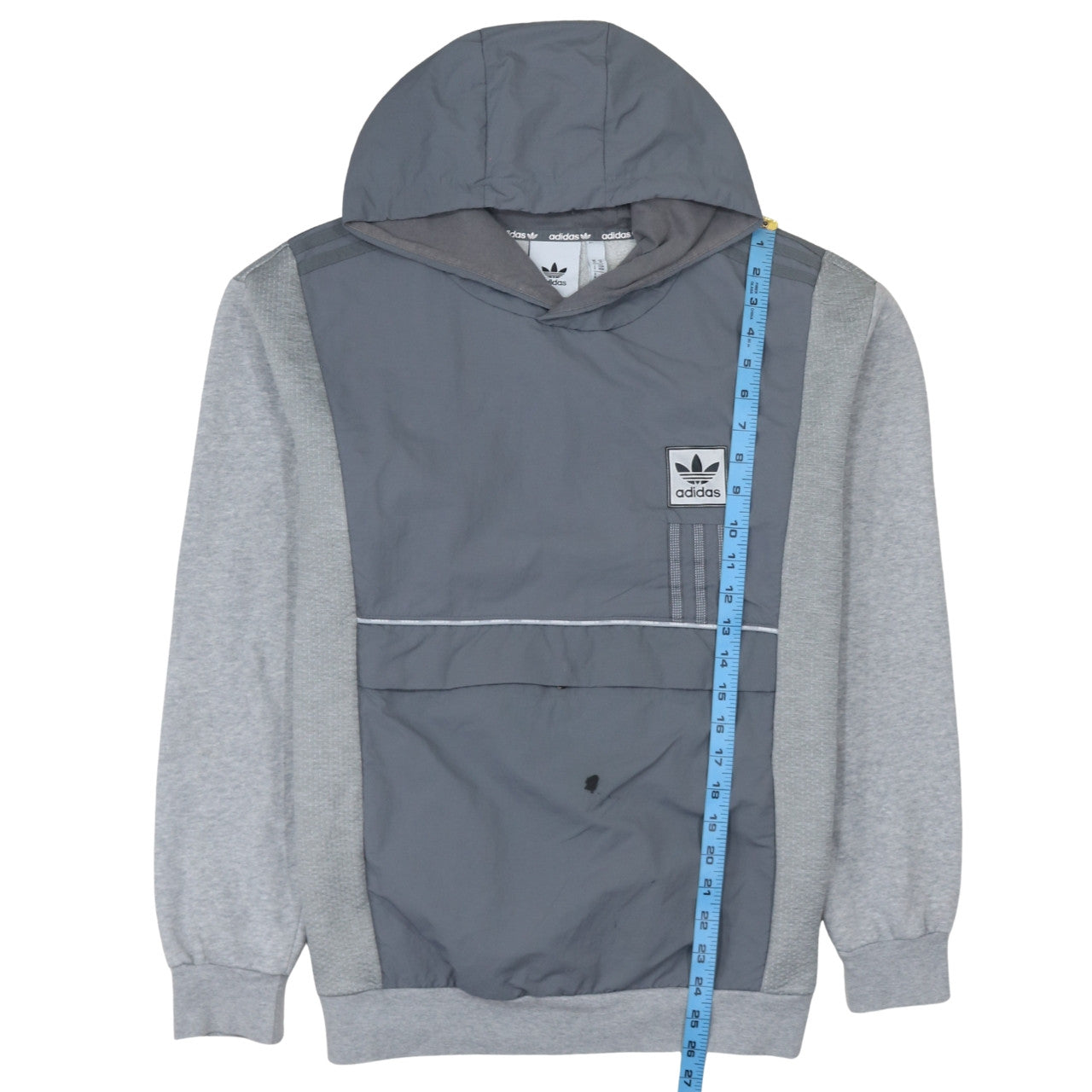 Adidas Men's Grey Pullover Hoodie Size M Sports Casual