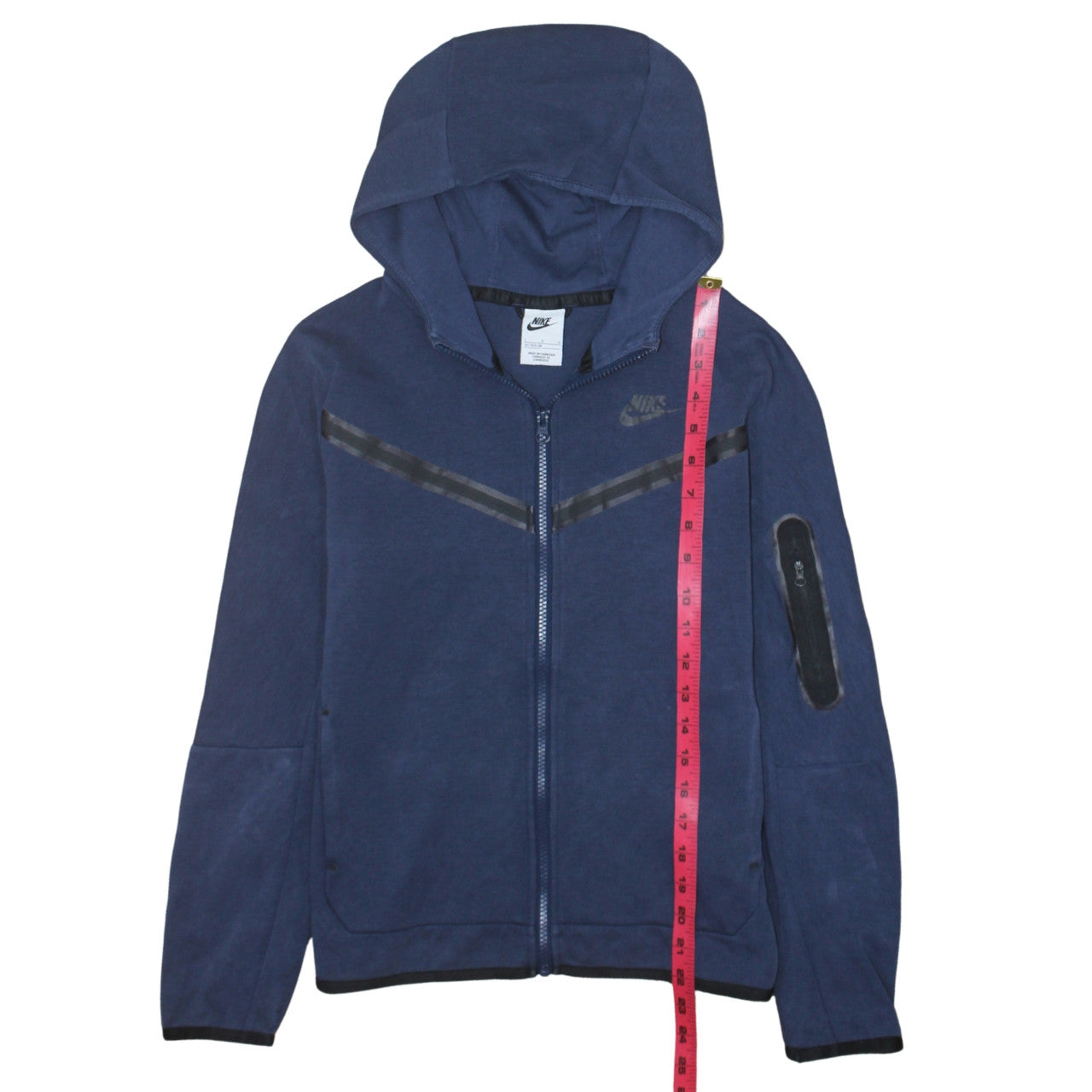 Nike Boys Blue Full Zip Hoodie Size L 147-158cm Hooded Sweatshirt