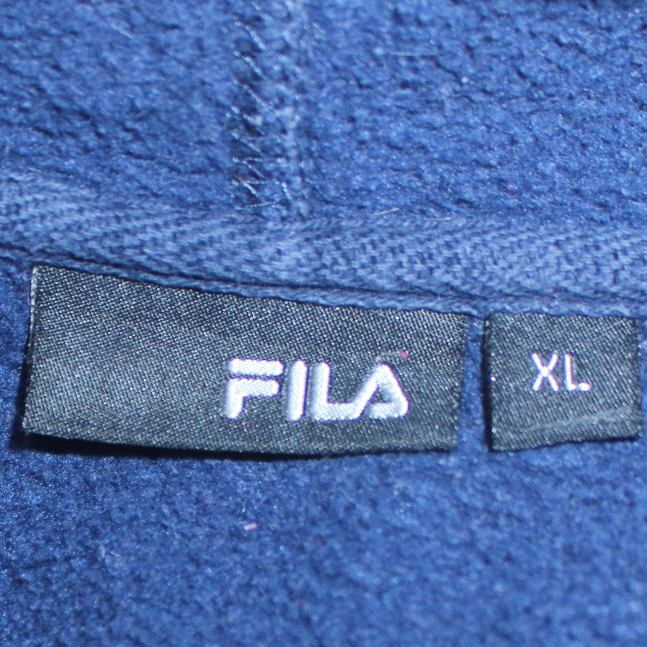 Fila Mens Blue Pullover Hoodie XL Logo Sports Sweatshirt