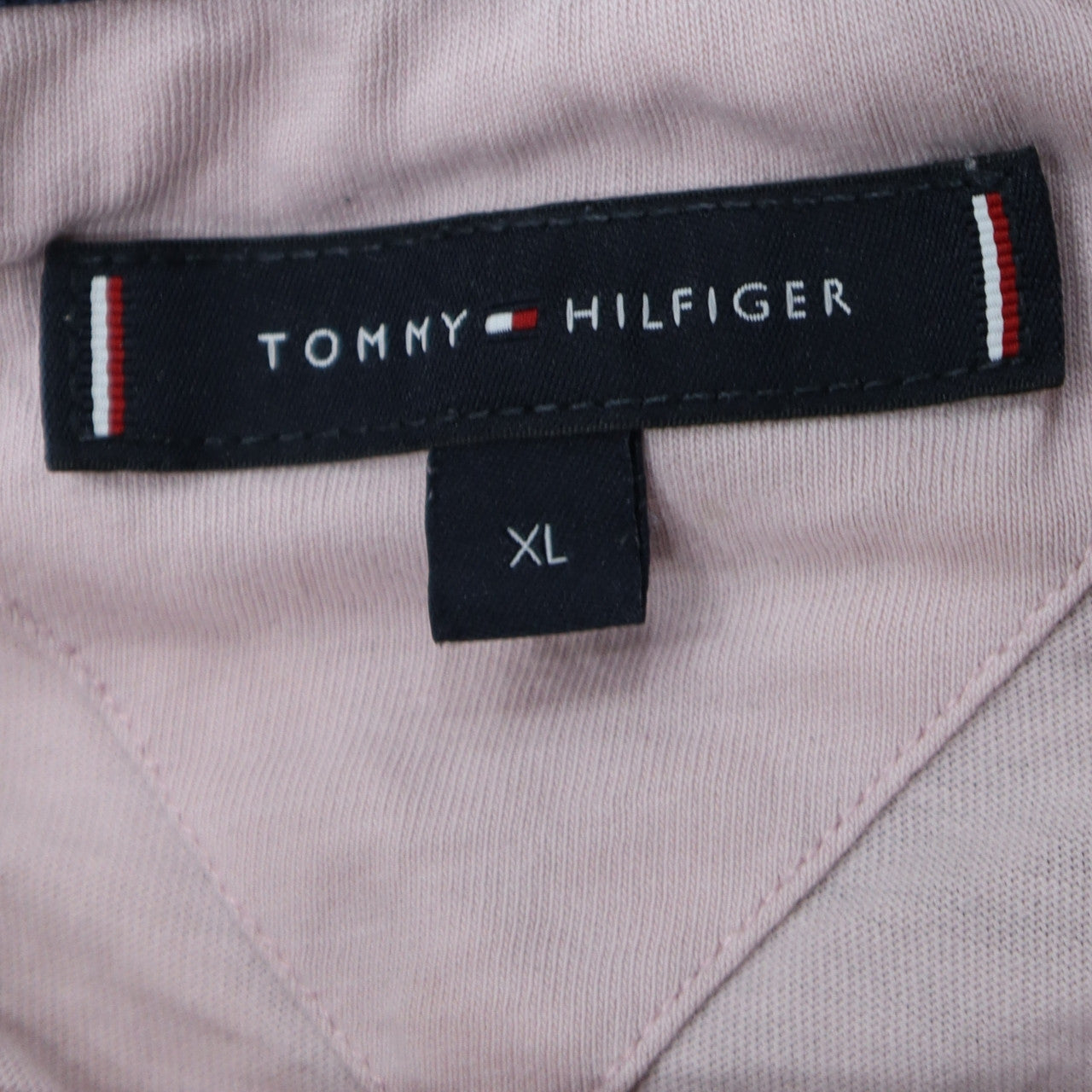 Tommy Hilfiger Men's Pink Cotton Crew Neck T-Shirt XL