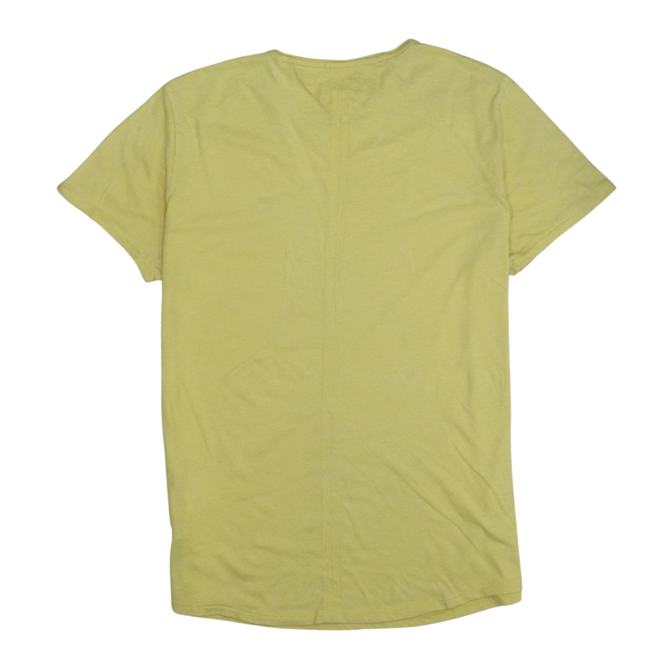 Tommy Jeans Men's Yellow Slim Fit Cotton Blend T-Shirt Size L