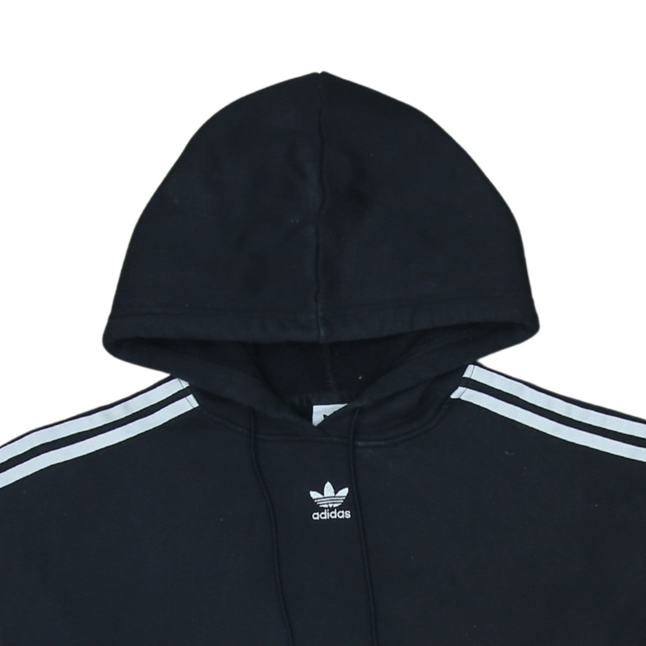 Adidas Women Black Hoodie Size 18 Hooded Pullover Sweatshirt