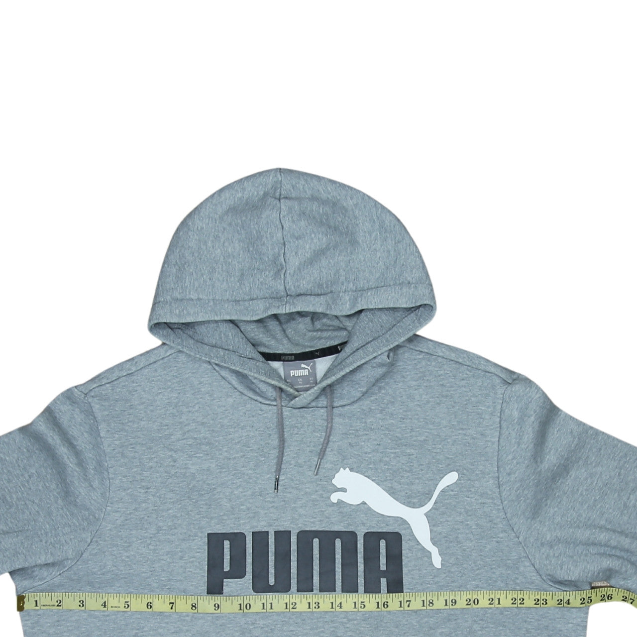 Puma Men's Grey XL Pullover Hoodie Classic Logo Sweatshirt