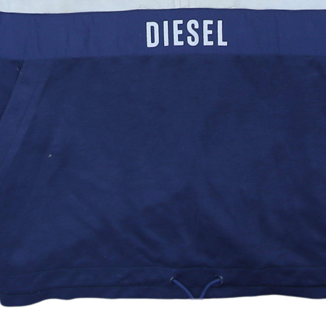 Diesel Men’s Blue XL 1/4 Zip Colour Block High Neck Sweatshirt