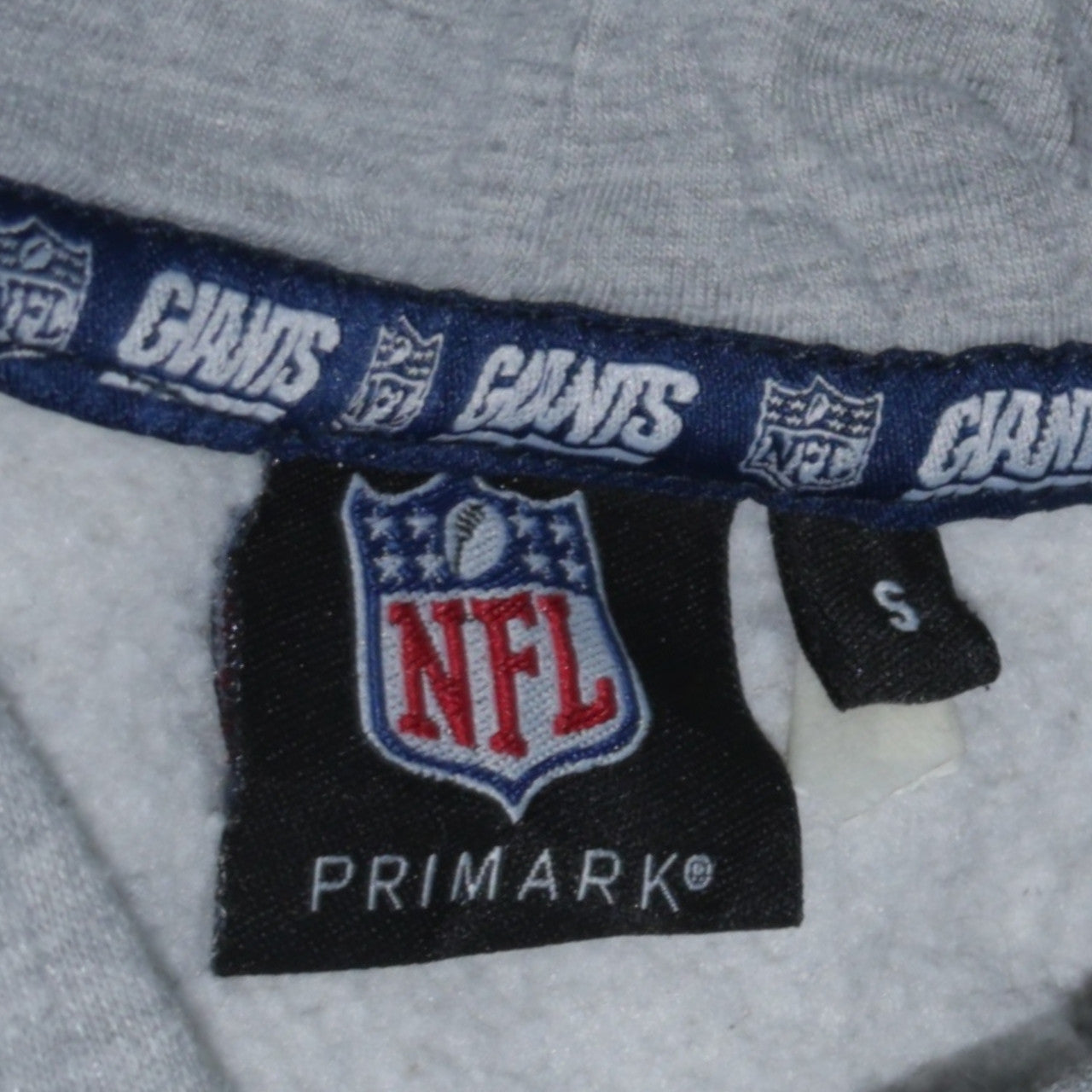 Primark NFL Giants Men's Grey Pullover Hoodie Size S
