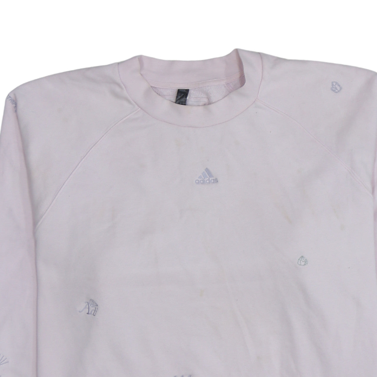 Adidas Women Pink Sweatshirt Size 14 Pullover Crew Neck Rose Quartz