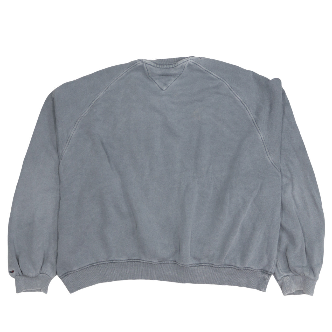 Tommy Jeans Womens Grey Leopard Logo Pullover Sweatshirt 2XL