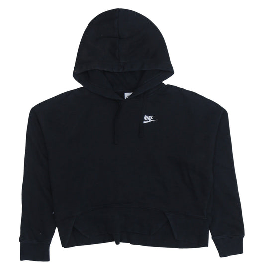 Nike Womens Black Pullover Hoodie XS Cotton Blend Classic Fit
