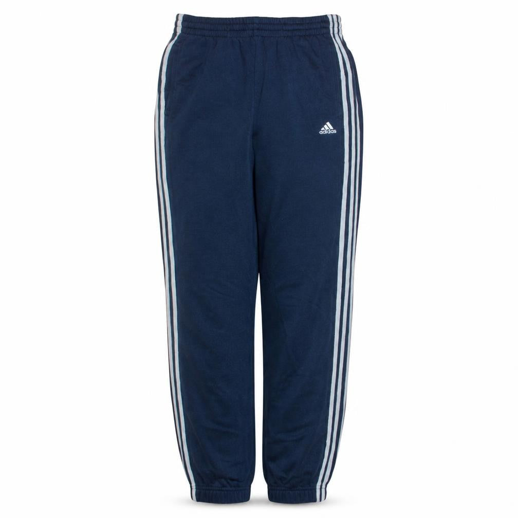 Adidas Boys Blue Jogger Trousers 16 Years Fleece Lined Sportswear Essentials