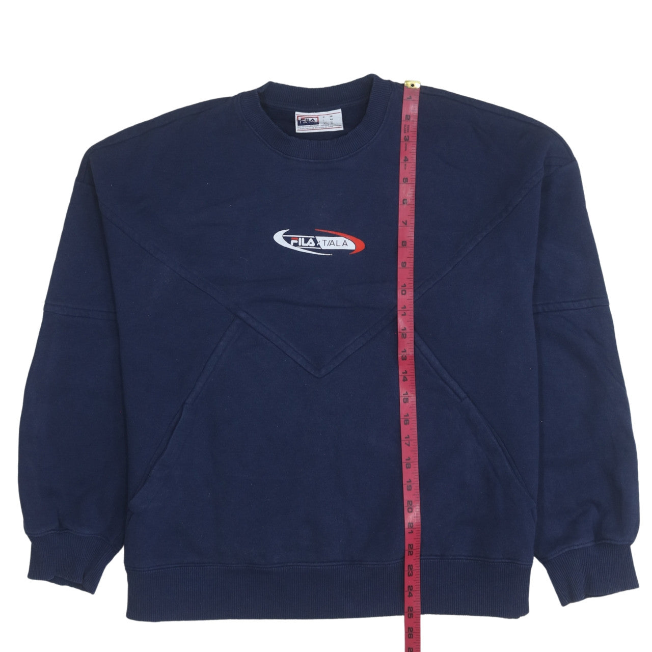 Fila Mens Blue Logo Pullover Sweatshirt M Regular Fit