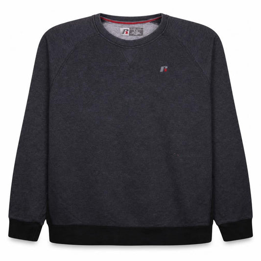 Russell Men’s Grey XL Crew Neck Fleece Sweatshirt Pullover