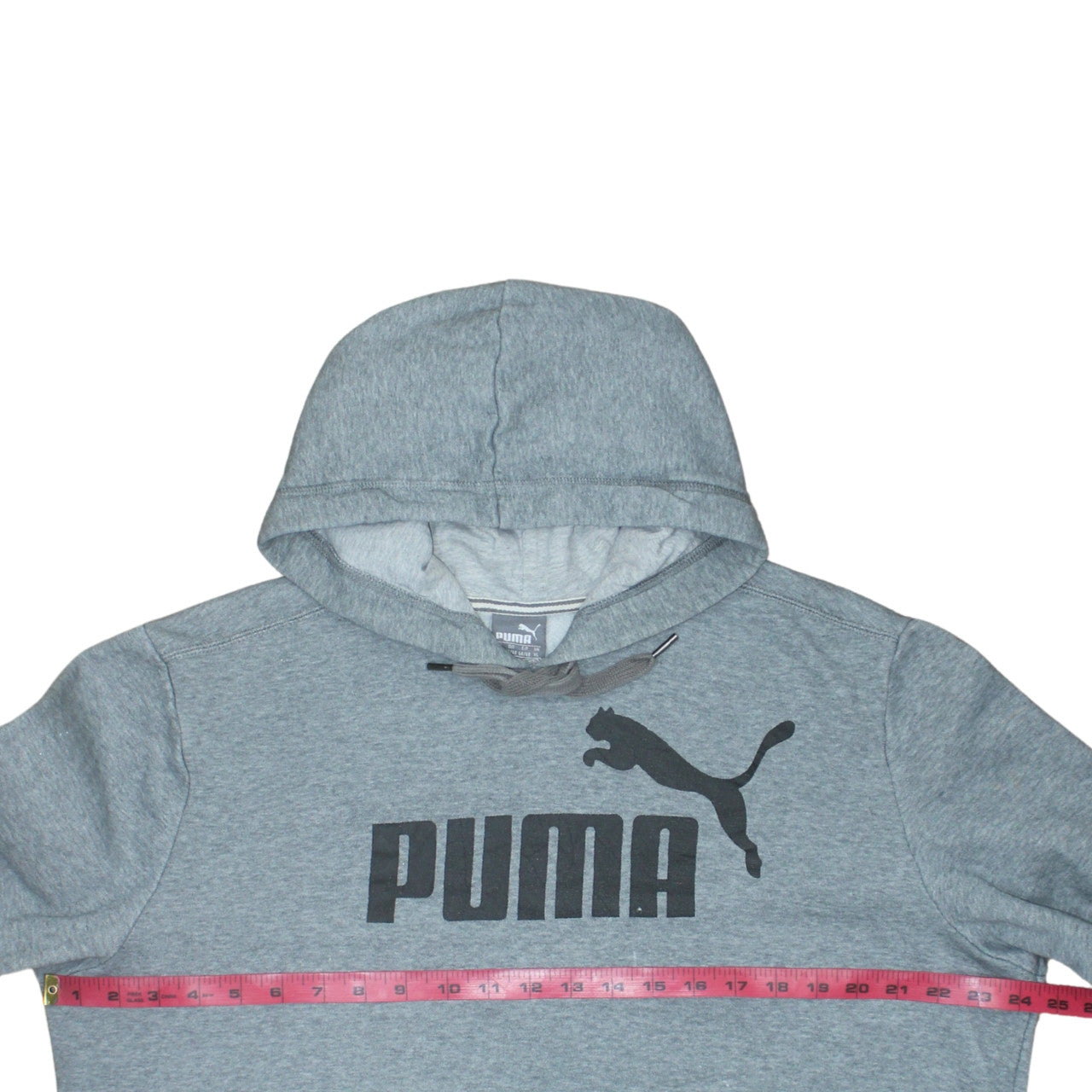 Puma Men's Grey XL Pullover Hoodie Sweatshirt Logo Fleece
