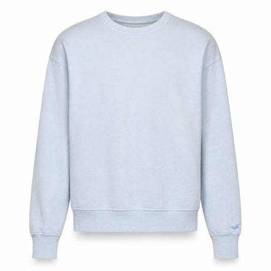 Hollister Men's Blue Crew Neck Pullover Sweatshirt Size S