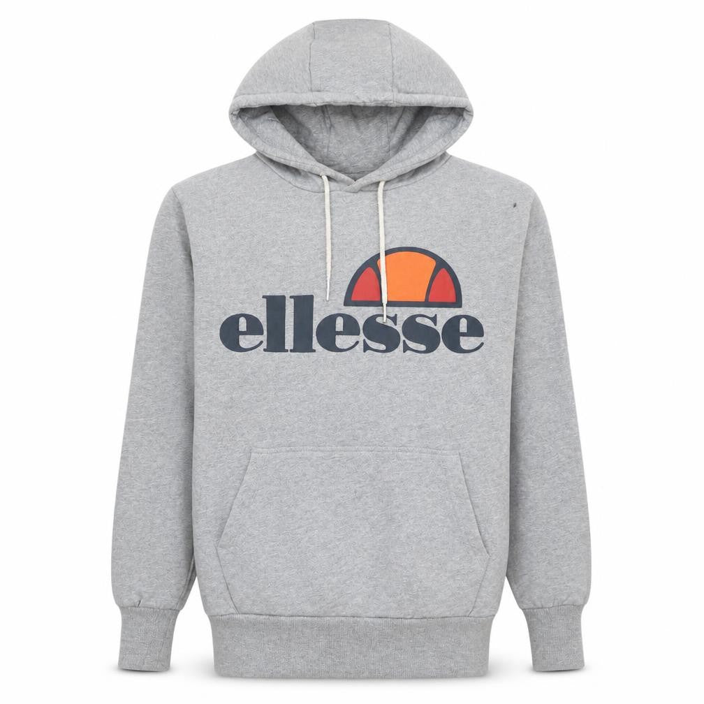Ellesse Mens Grey XS Pullover Hoodie Logo Graphic Sweatshirt