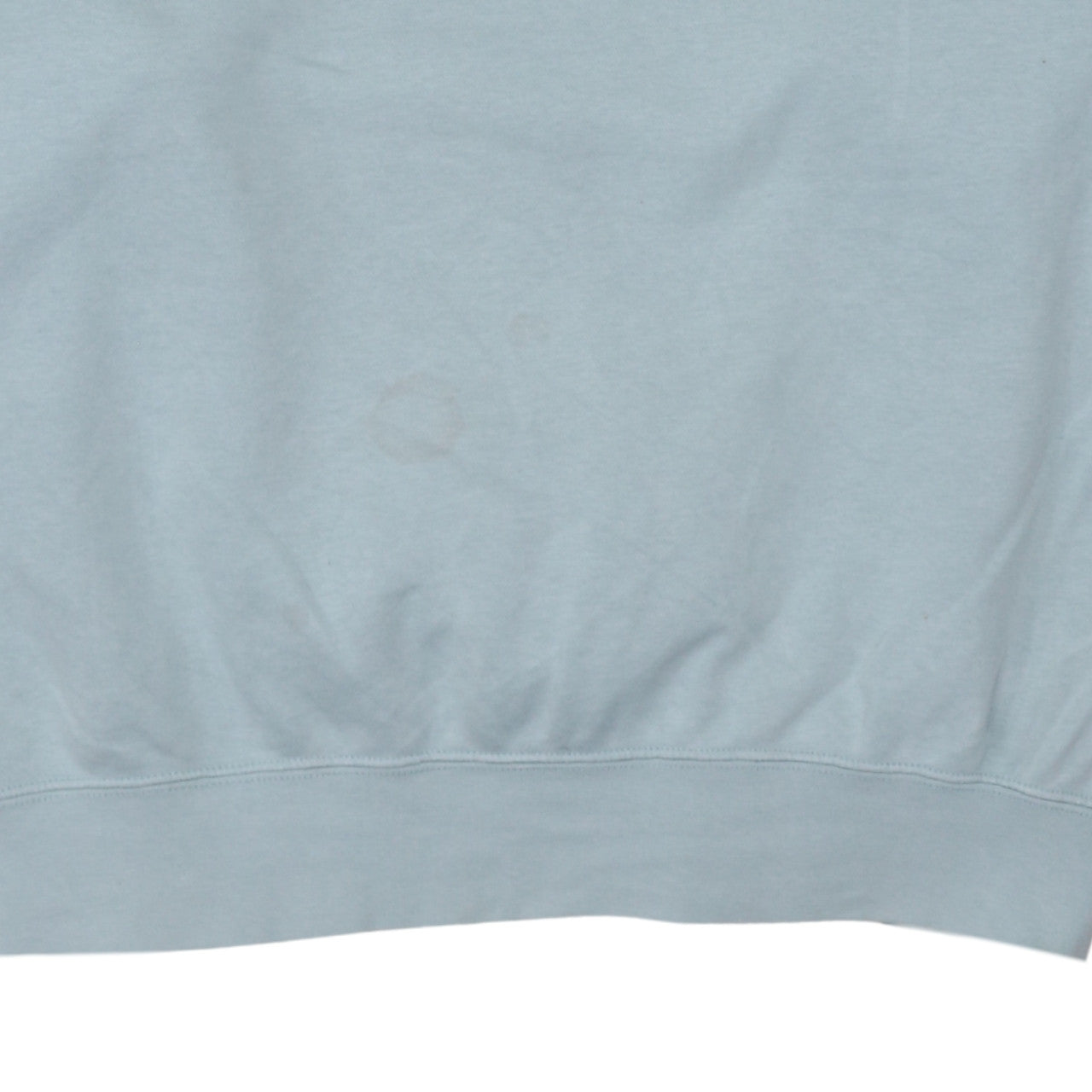 Nike Womens Blue Small Pullover Crew Neck Cotton Blend Sweatshirt