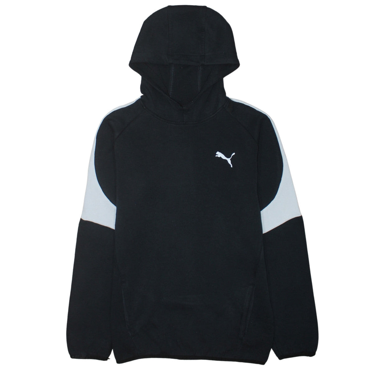 Puma Boys Black XXL 15-16 Years Pullover Hoodie with Logo Detail