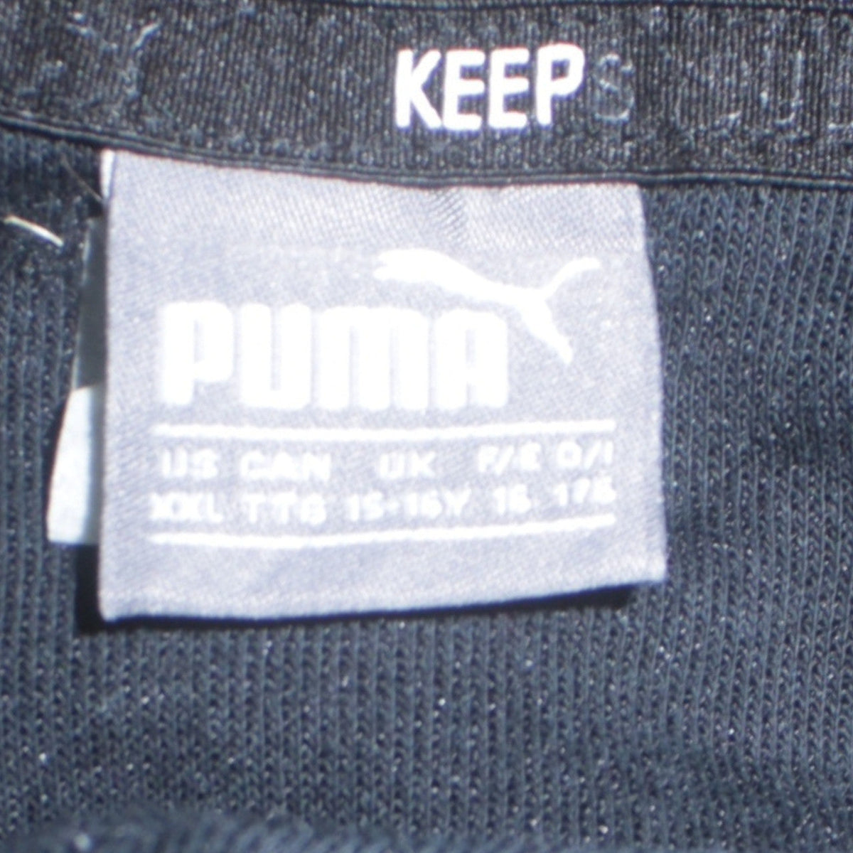 Puma Boys Black XXL 15-16 Years Pullover Hoodie with Logo Detail