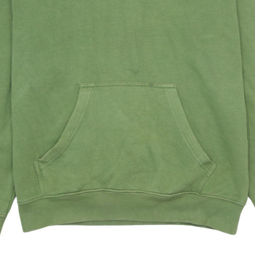 Champion Mens Green Small Pullover Hoodie with Logo Front Pocket