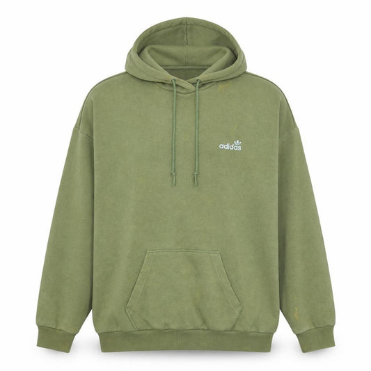 Adidas Women’s Green Pullover Hoodie Sweatshirt Size L Logo Print