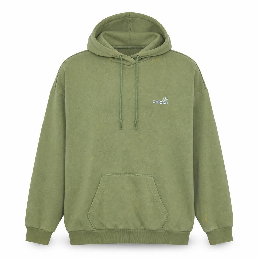 Adidas Women’s Green Pullover Hoodie Sweatshirt Size L Logo Print